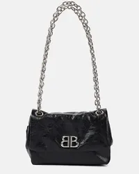 Balenciaga Borsa a spalla Monaco Mini BB in pelle Nero