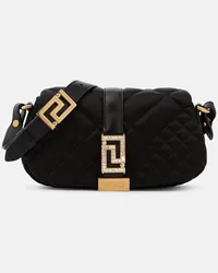 Versace Borsa a spalla Greca Goddess Mini Nero