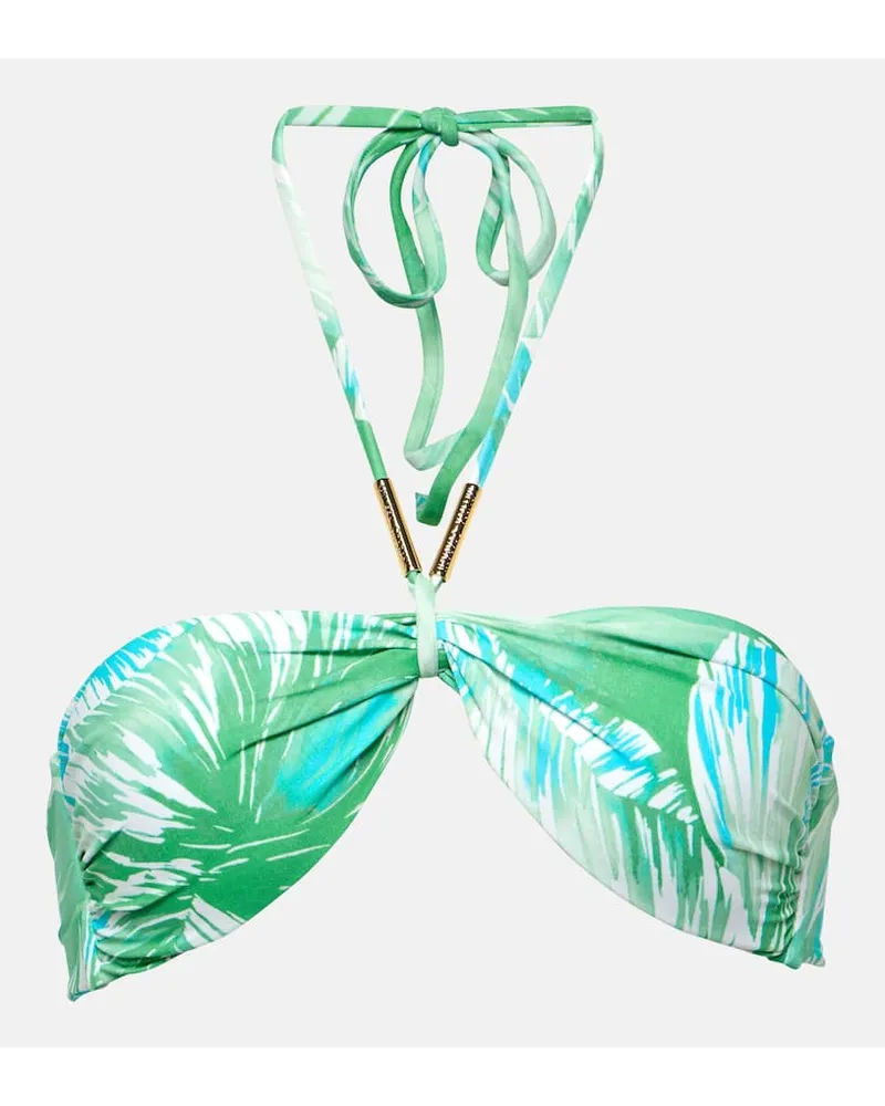 Melissa Odabash Top bikini Canary con stampa floreale Blu
