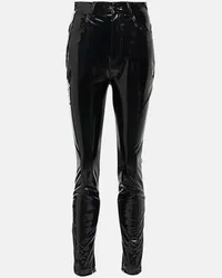 Dolce & Gabbana Pantaloni slim a vita alta Nero