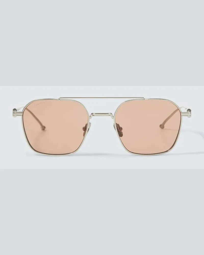 Cartier Occhiali da sole aviator Pasha Argento