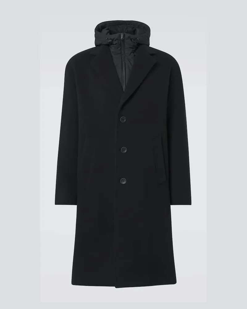 Herno Cappotto in misto lana Nero