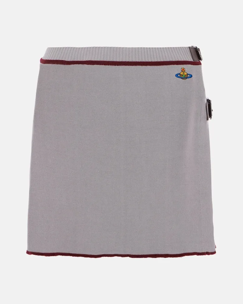 Vivienne Westwood Kilt Valentina in cotone e lana Grigio