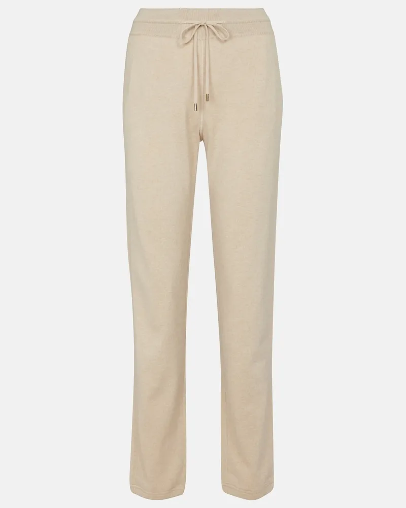 Loro Piana Pantaloni Merano in cashmere Beige