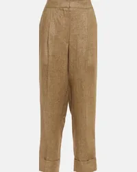 Brunello Cucinelli Pantaloni in lino Beige