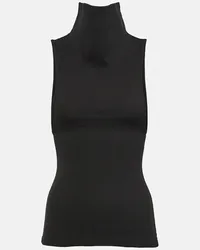 Alaïa Alaïa Top in misto cotone Nero