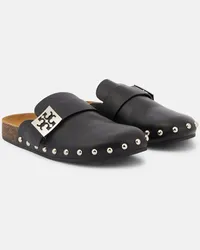 Tory Burch Slippers Mellow in pelle con borchie Nero