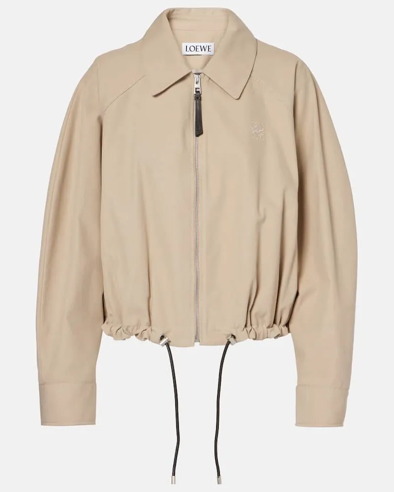 Loewe Bomber in cotone Beige