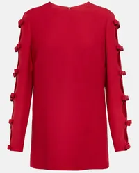 Valentino Garavani Pullover in lana e seta Rosso