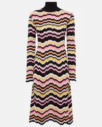 Missoni Abito in maglia a zig-zag Multicolore