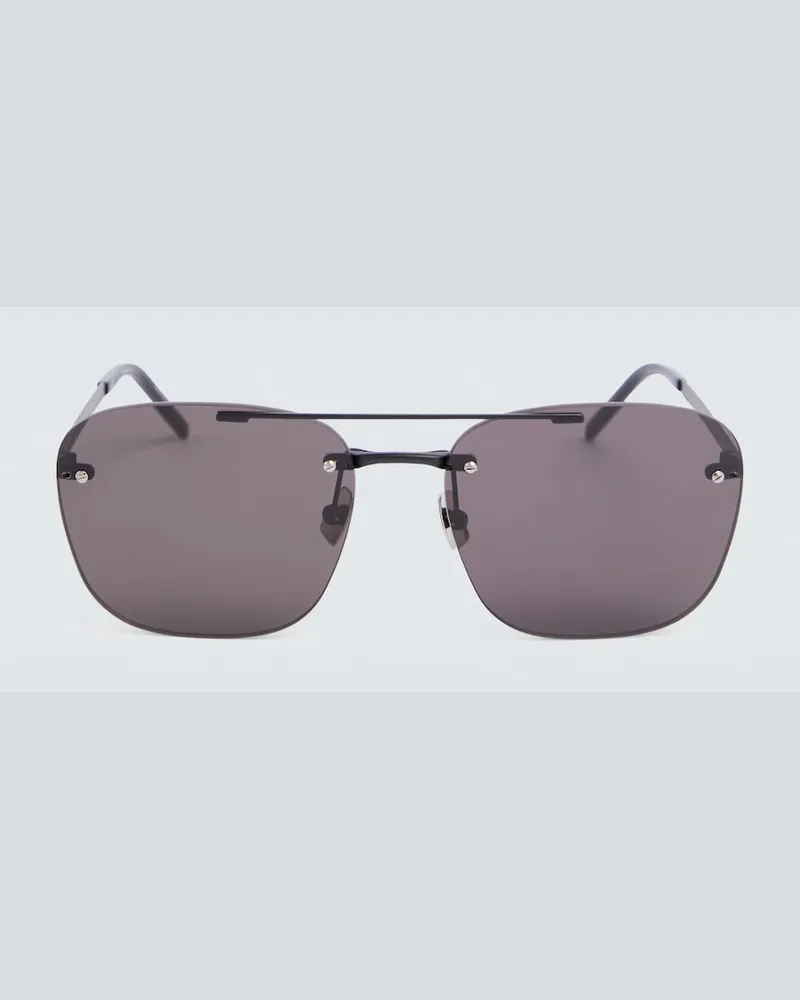 Saint Laurent Occhiali da sole in metallo Nero