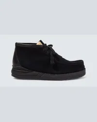 Visvim Stivaletti Beuys Trekker-Folk in suede Nero