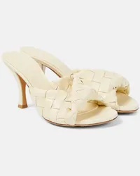 Bottega Veneta Sandali Blink 80 in pelle Bianco