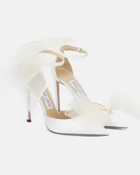 Jimmy Choo Pumps Averly 100 con fiocco Bianco