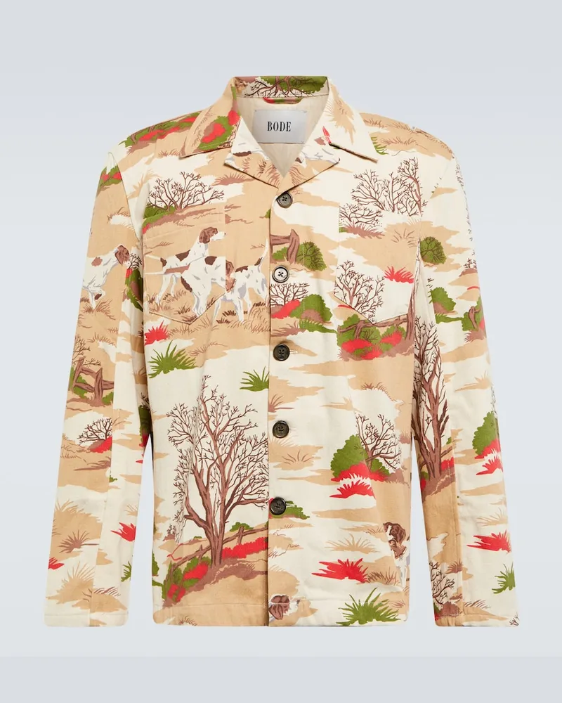 BODE Camicia in cotone con stampa Multicolore