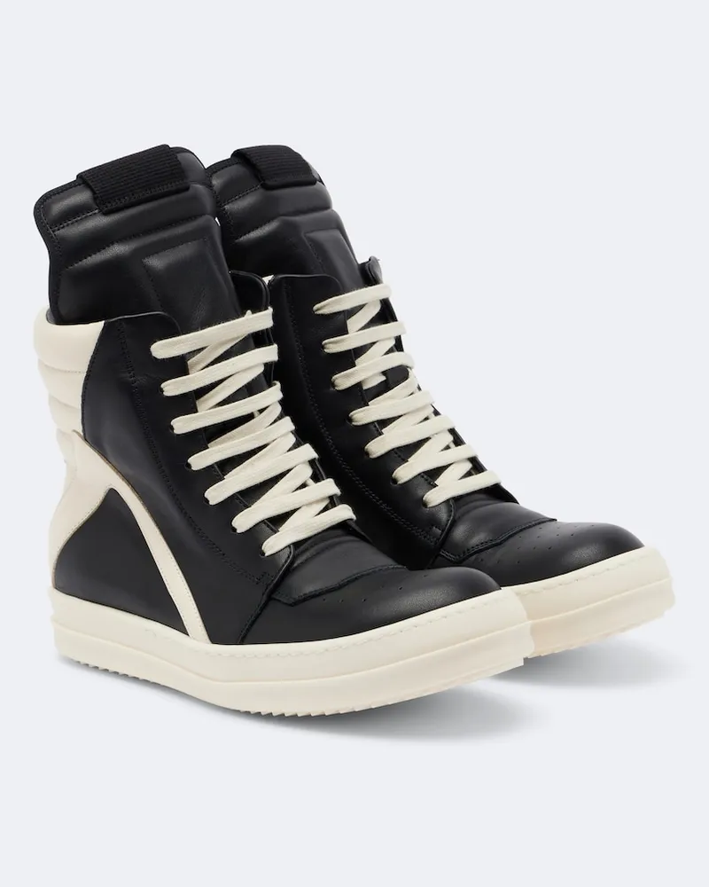 Rick Owens Sneakers Geobasket in pelle Nero