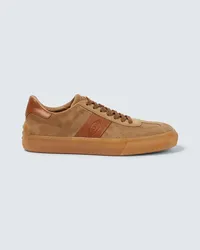 TOD'S Sneakers in suede Marrone