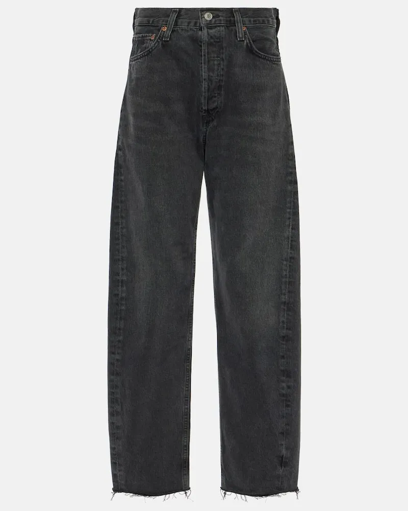AGOLDE Jeans barrel Luna a vita alta Blu