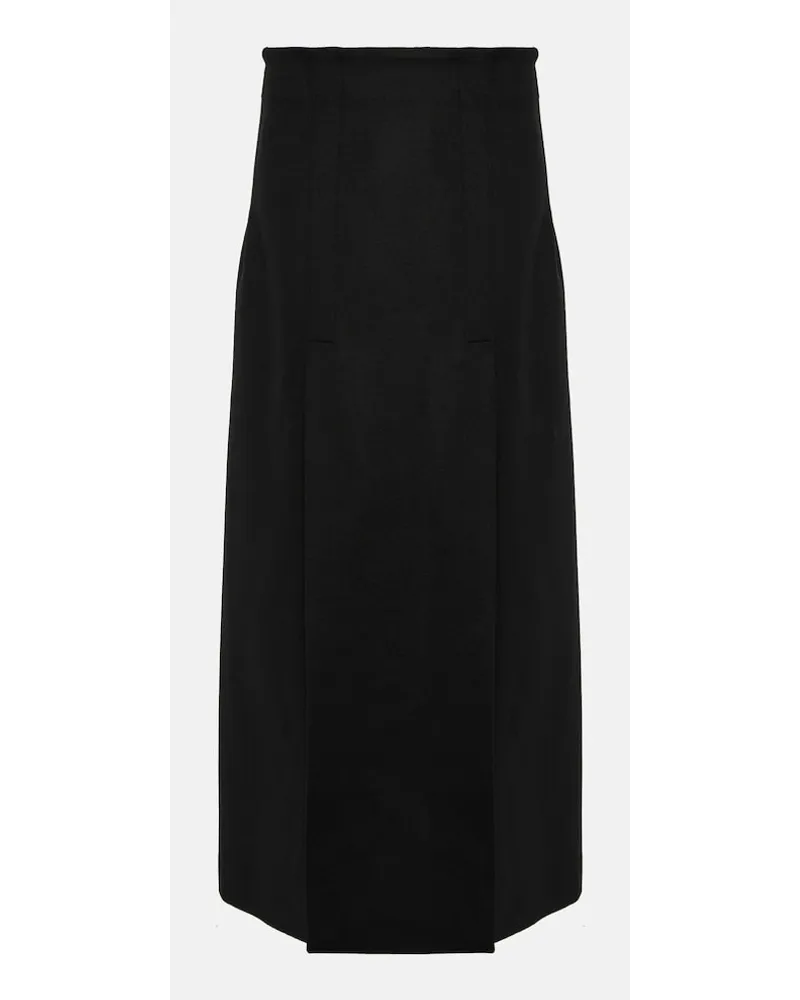 Proenza Schouler Gonna lunga in misto lana Nero