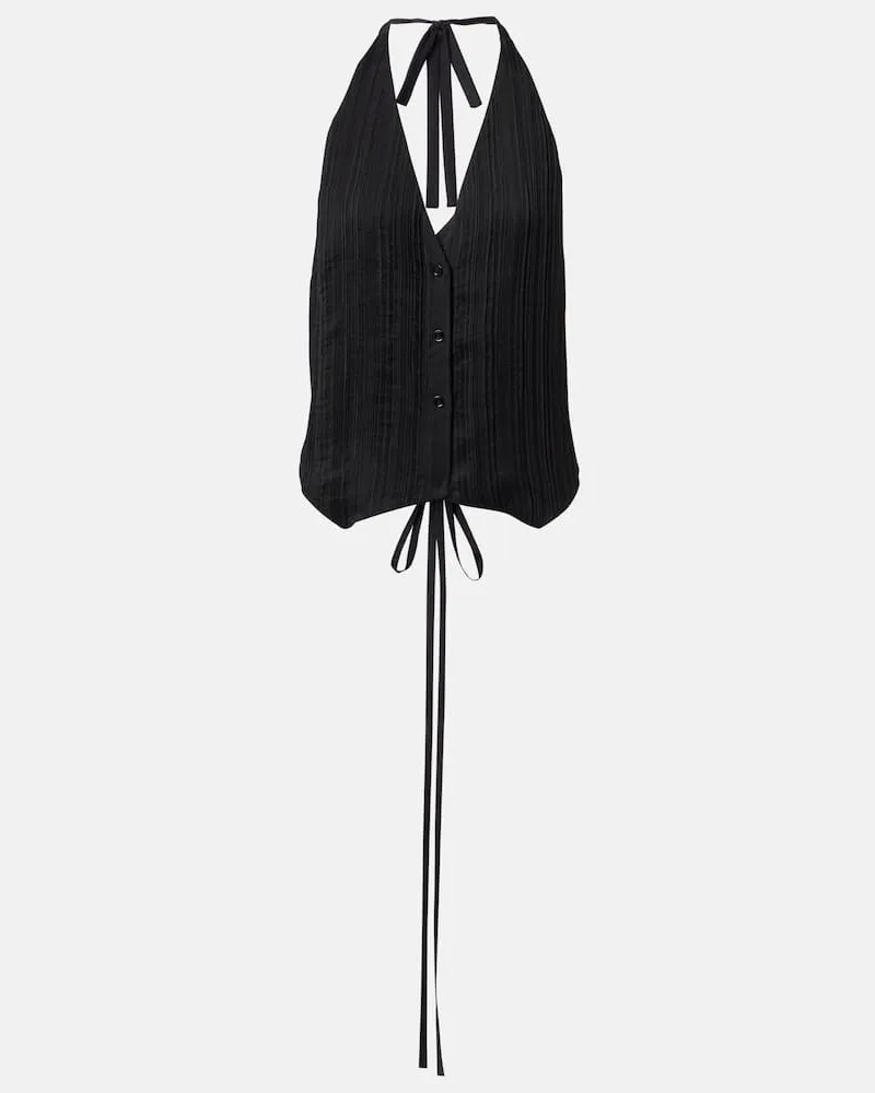 Joseph Gilet Suez con scollo allâamericana Nero