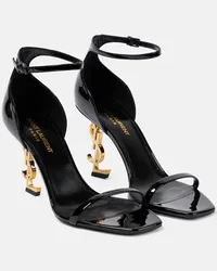 Saint Laurent Sandali Opyum 85 in vernice Nero