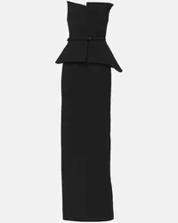 Roland Mouret Abito lungo in crêpe Nero