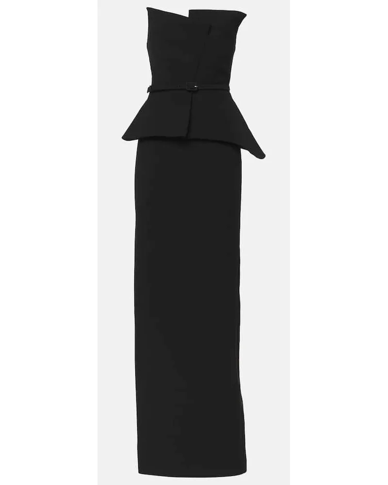 Roland Mouret Abito lungo in crÃªpe Nero