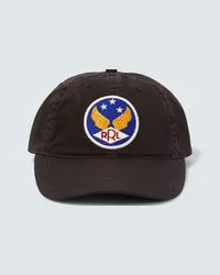 RRL Cappello da baseball in twill di cotone Nero