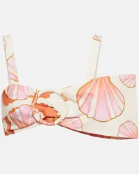 Adriana Degreas Top bralette Seashell Multicolore