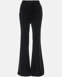 Nina Ricci Pantaloni bootcut in velluto Nero