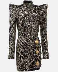 Balmain Miniabito con paillettes Multicolore