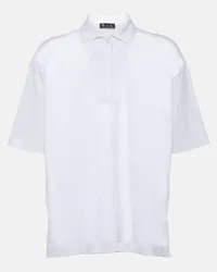 Loro Piana Polo in lino Bianco