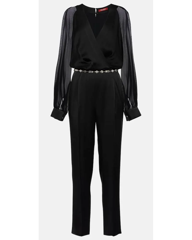 Max Mara Jumpsuit con cut-out Nero
