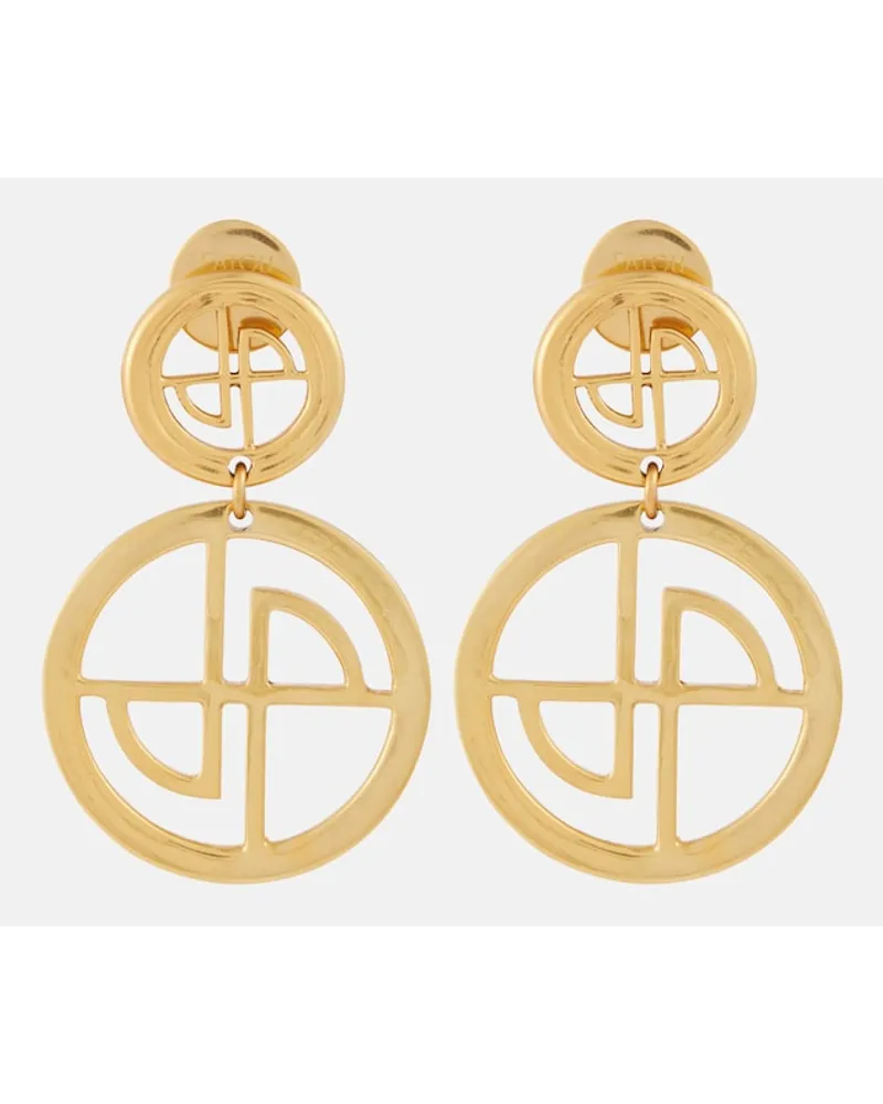 Patou Orecchini pendenti con logo Oro