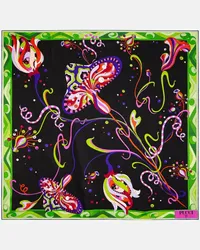 Emilio Pucci Foulard in twill di seta con stampa Multicolore