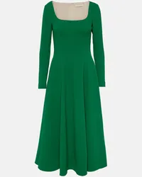 EMILIA WICKSTEAD Abito midi Kylee in crêpe Verde