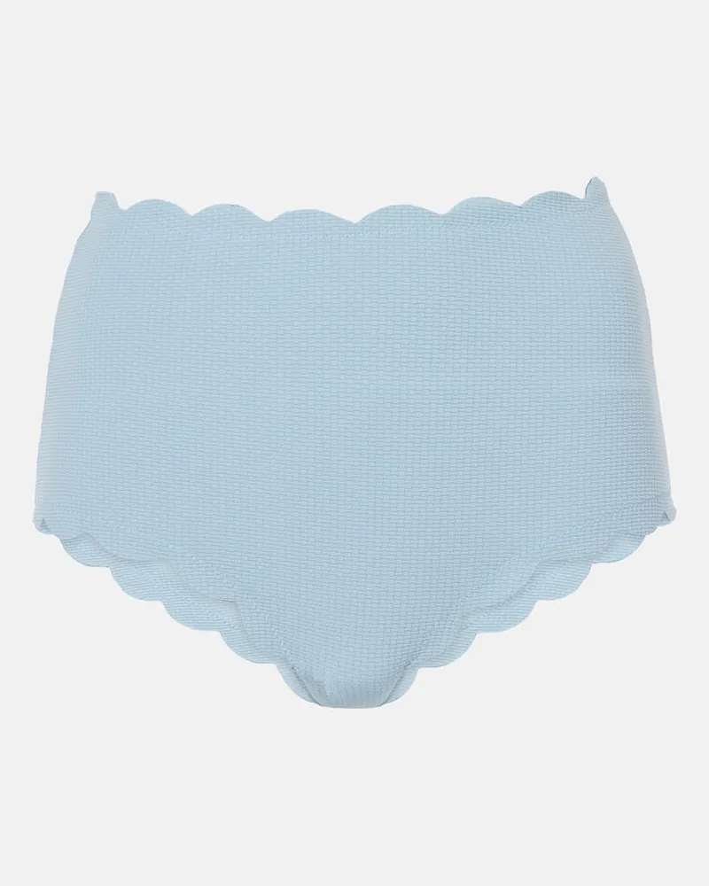 Marysia Slip bikini Santa Monica a vita alta Blu