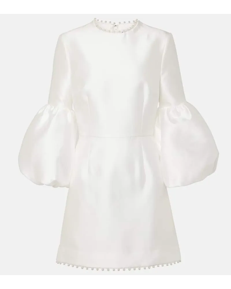 Rebecca Vallance Bridal - Abito corto Cristine con perle bijoux Bianco