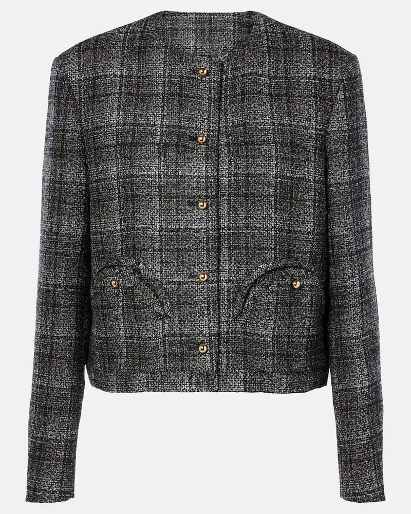 Blazé Milano BlazÃ© Milano Giacca cropped Lulua Shamo in misto lana Nero