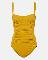 Karla Colletto Costume intero Basics con volant Giallo