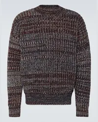 Loro Piana Pullover Glyde in misto cashmere Borgogna