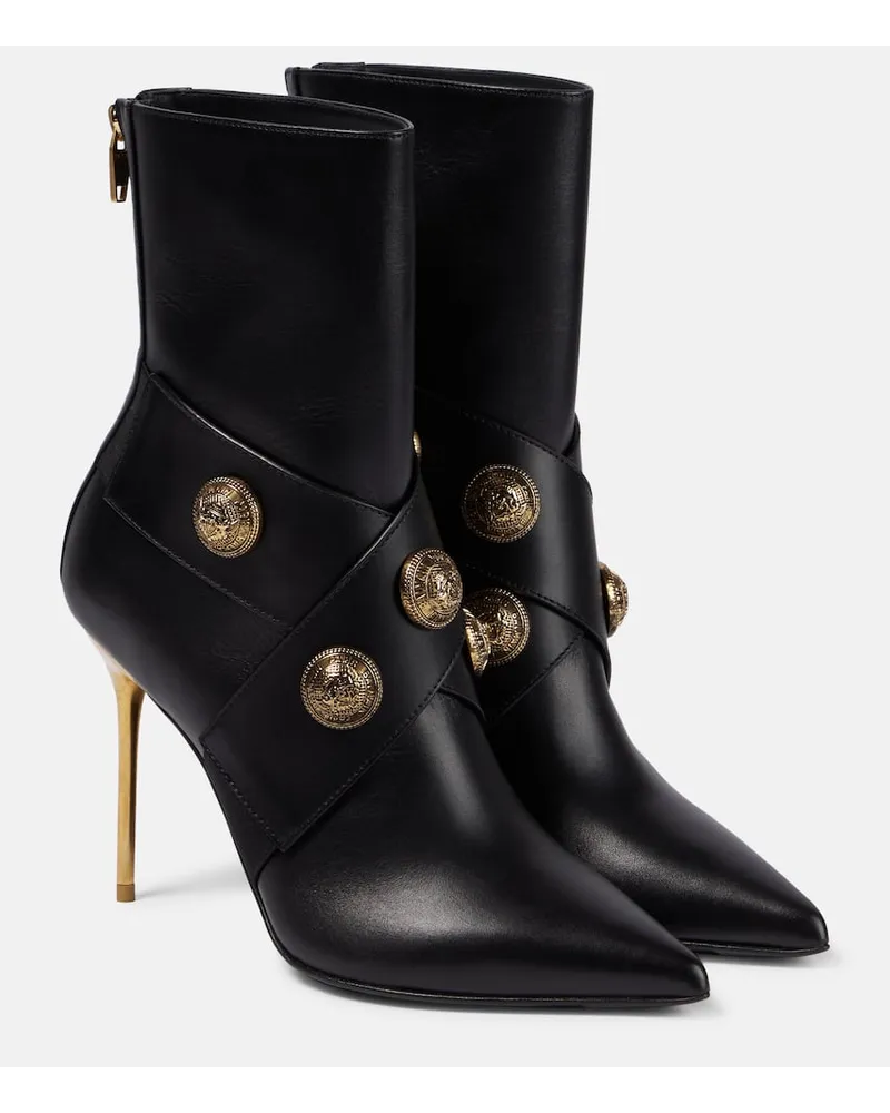 Balmain Stivaletti Alma in pelle Nero