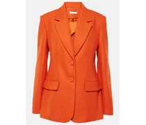 Chloé Chloé Blazer in jersey di lana e cashmere Arancione