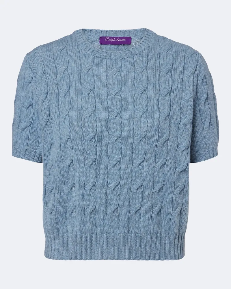 Ralph Lauren Pullover in cashmere a trecce Blu