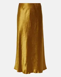 Max Mara Leisure - Gonna midi Alessio in raso Giallo