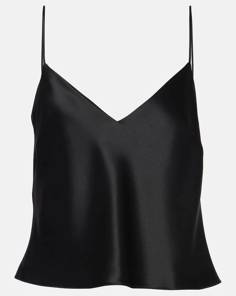 GALVAN Camisole Ischia in raso Nero