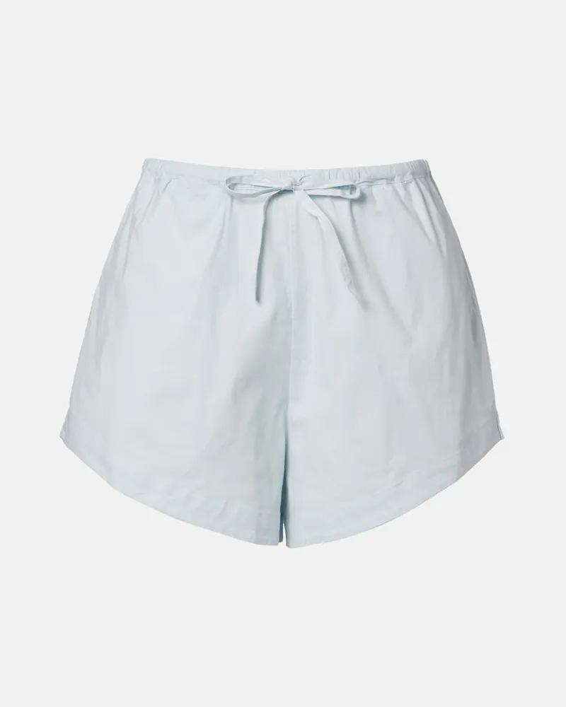 ROTATE Birger Christensen Shorts in misto cotone Blu