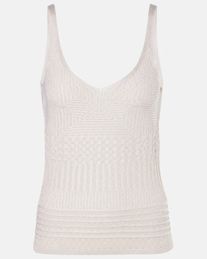 Missoni Tank top in jersey lamÃ Oro