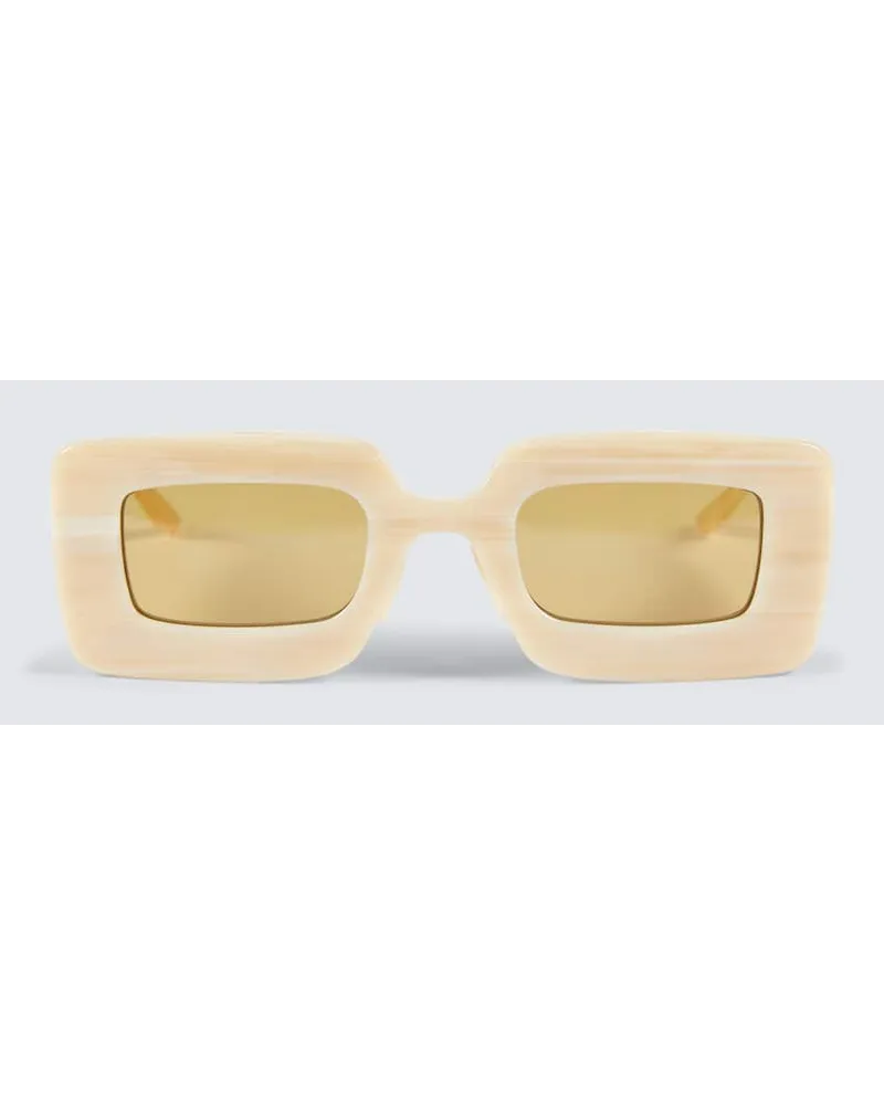 Gucci Occhiali da sole rettangolari Beige