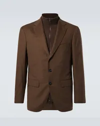 Loro Piana Blazer New Order in cashmere Marrone